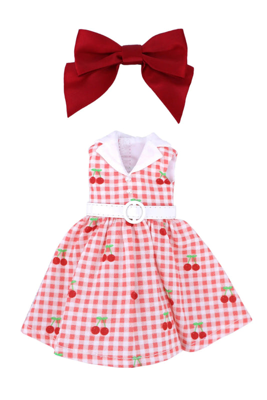Cherry Chic Outfit for Mori Lolli Doll - Outfit Content