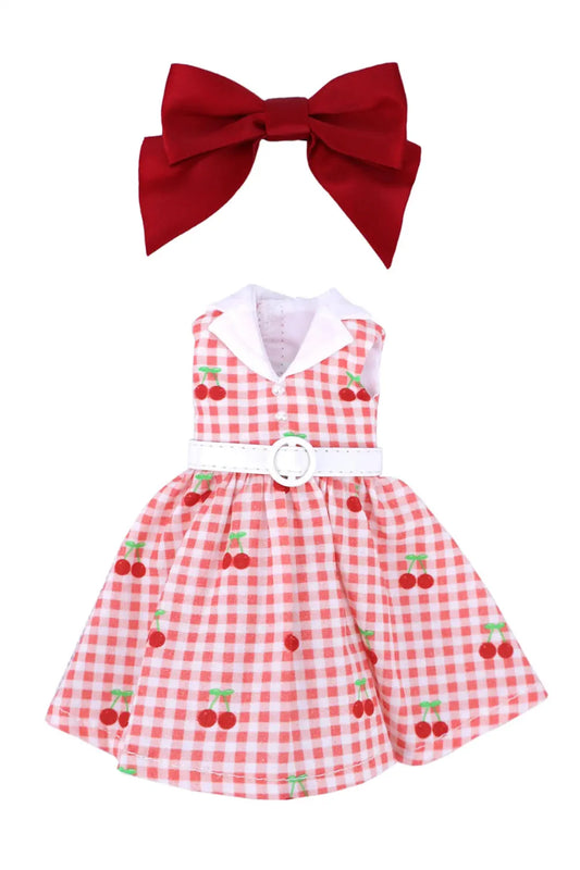 Cherry Chic Outfit for Mori Lolli Doll - Outfit Content