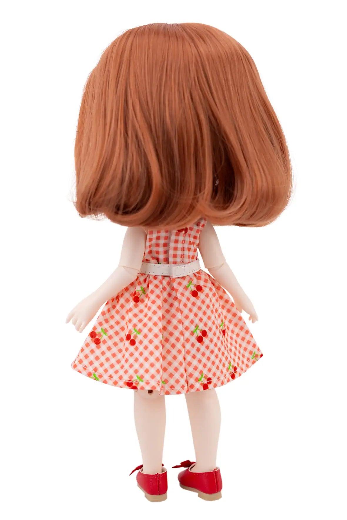 Cherry Chic Outfit for Mori Lolli Doll - Back