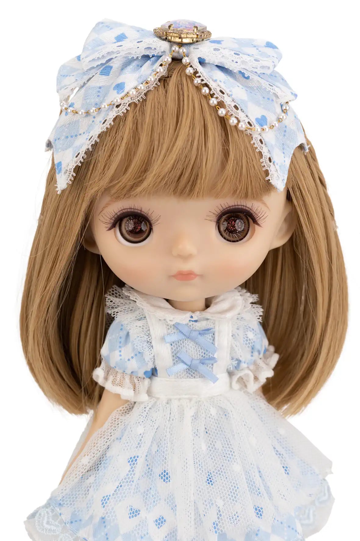 Light Brown Glass Eyes on Mori Lolli Fairy Tale Adventure Alice Doll