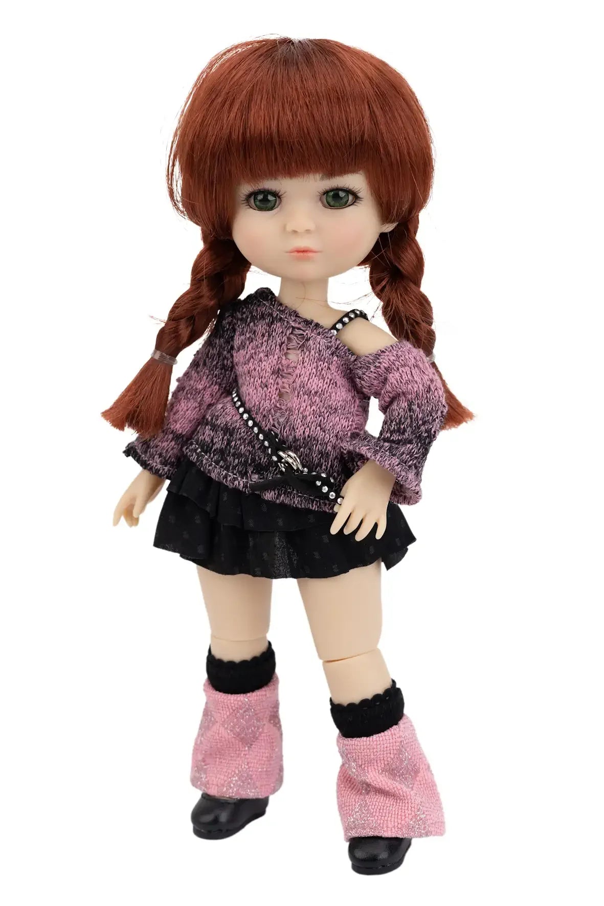 Luna Lily on Pink Punk Outfit