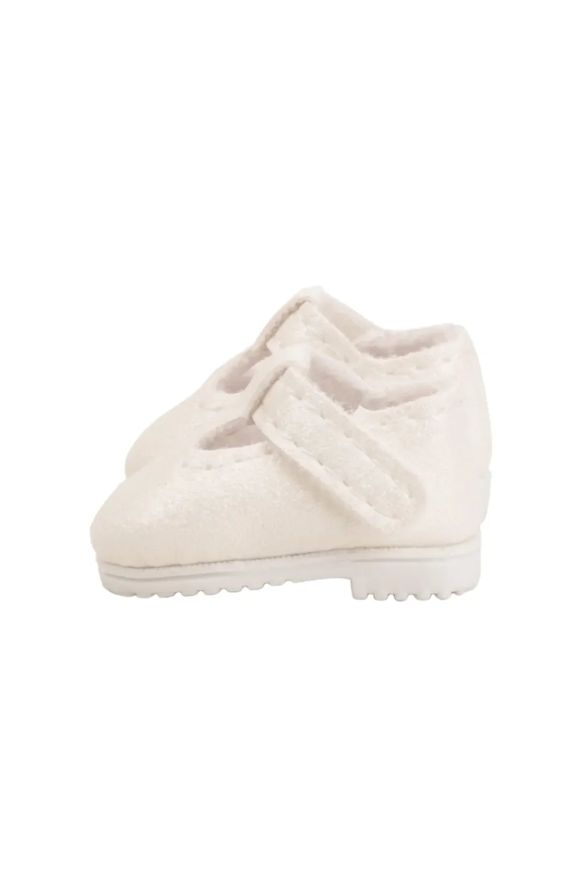 White shoes side view on a white background