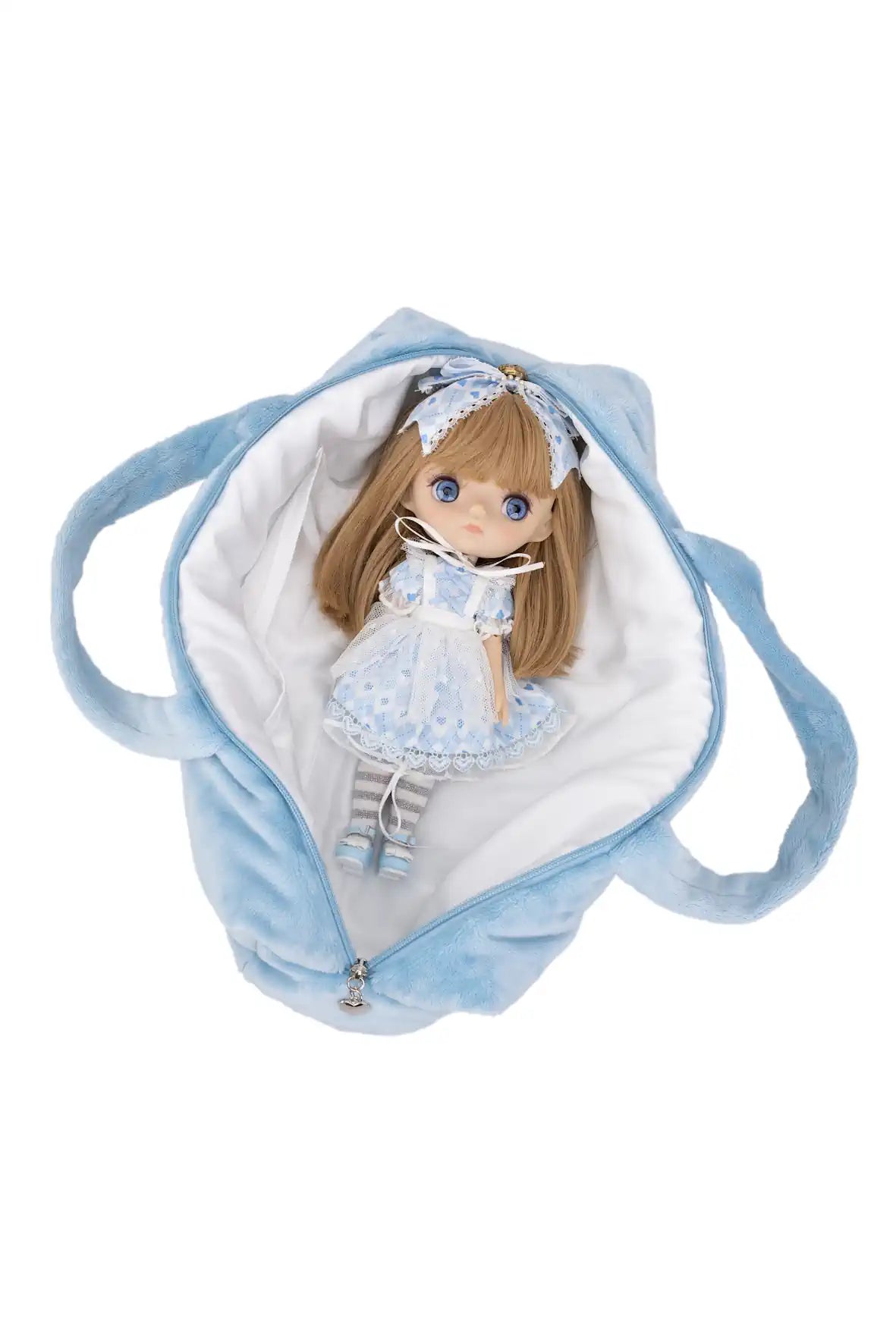 Mori Lolli Carry Bag - Blue Color with Doll inside
