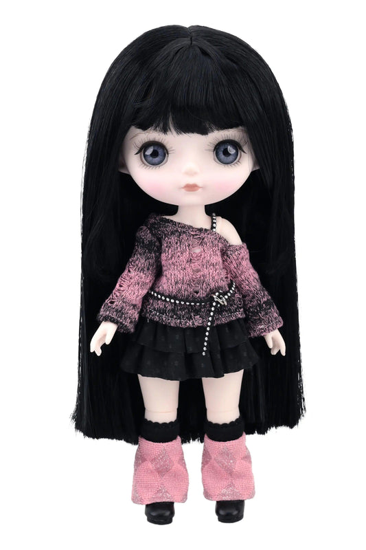 Pink Punk Outfit for Mori Lolli Doll