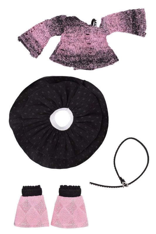 Pink Punk Outfit for Mori Lolli Doll - Outfit Content
