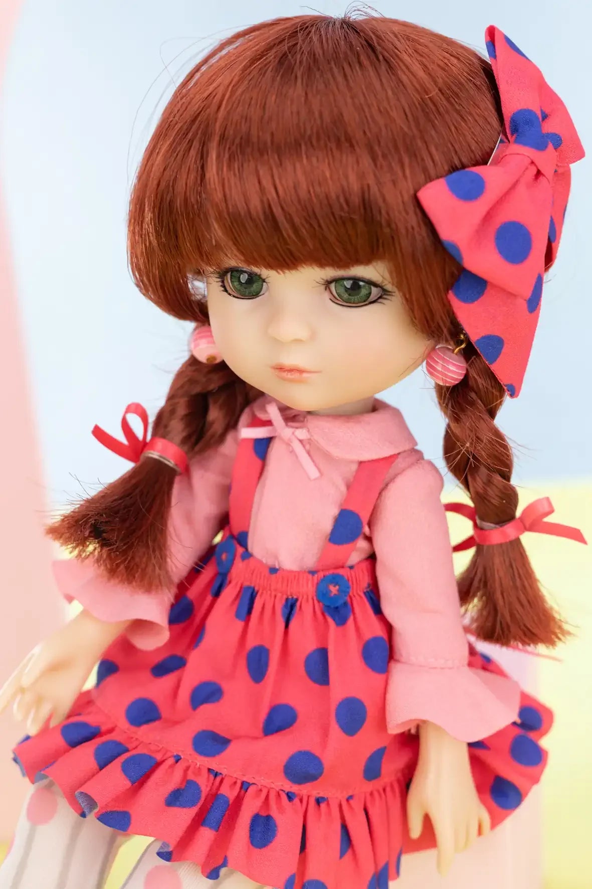 Luna Lily Polka Perfection Doll Product Shot with background-5