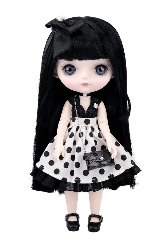 Polka Dots Princess Outfit for Mori Lolli Doll - Front