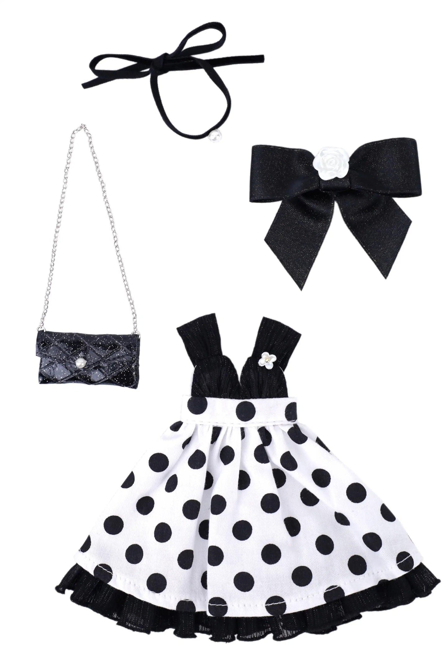 Polka Dots Princess Outfit for Mori Lolli Doll - Outfit Content