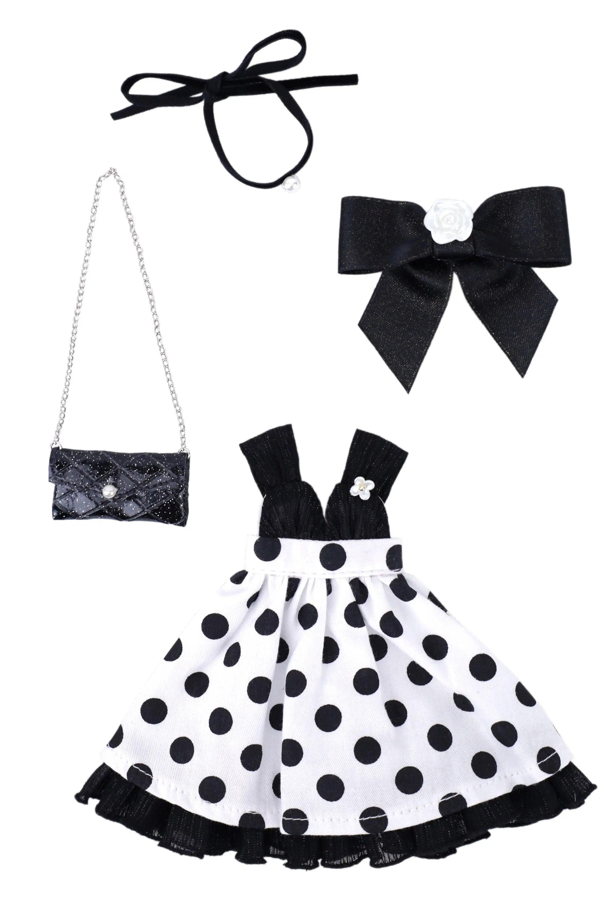Polka Dots Princess Outfit for Mori Lolli Doll - Outfit Content