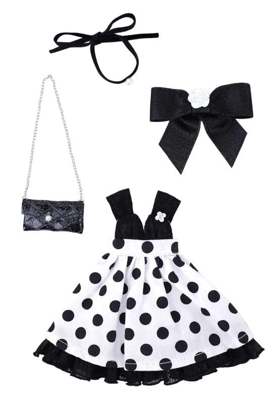 Polka Dots Princess Outfit for Mori Lolli Doll - Outfit Content