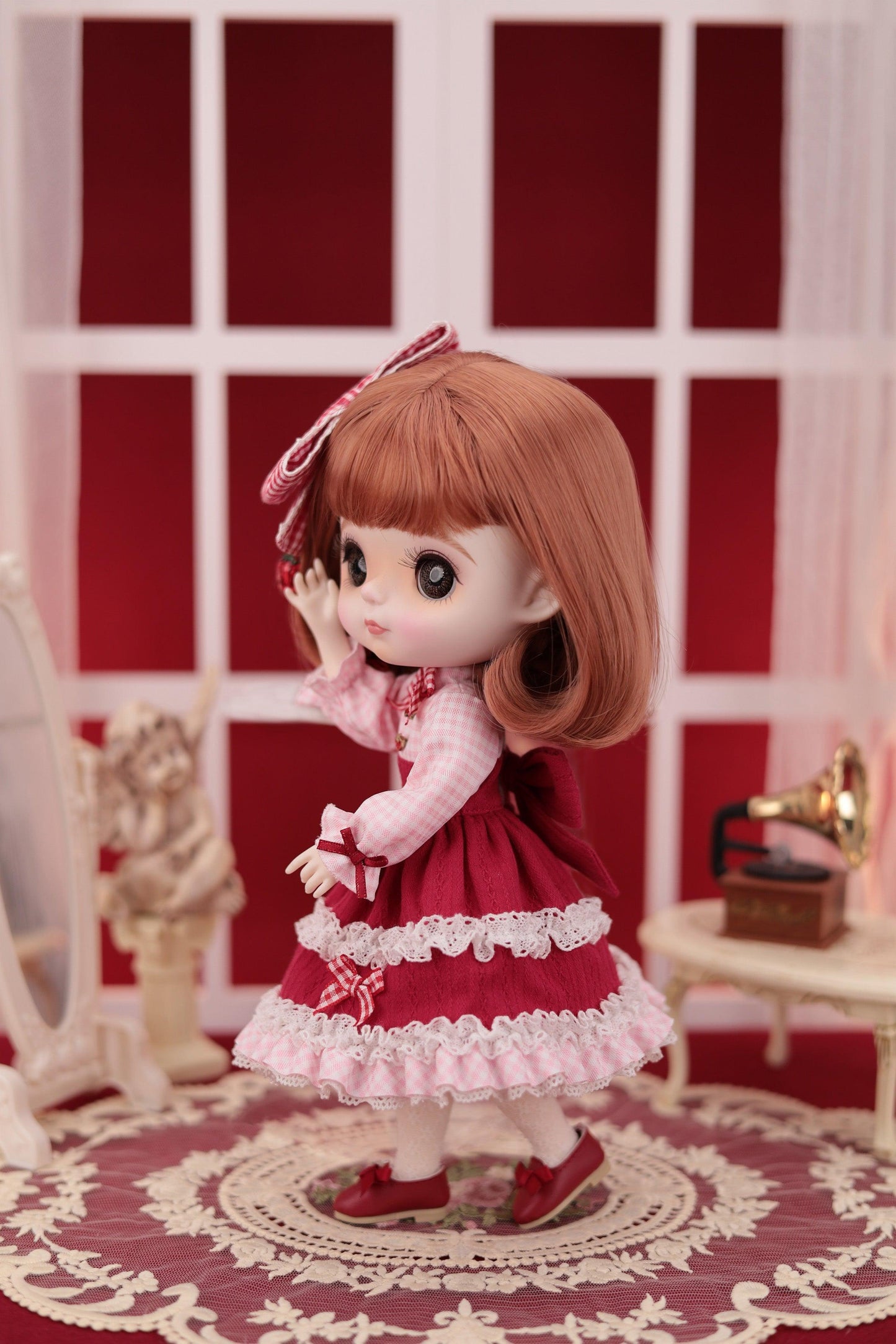Mori Lolli - Strawberry Fields Doll - Image Photo - Left