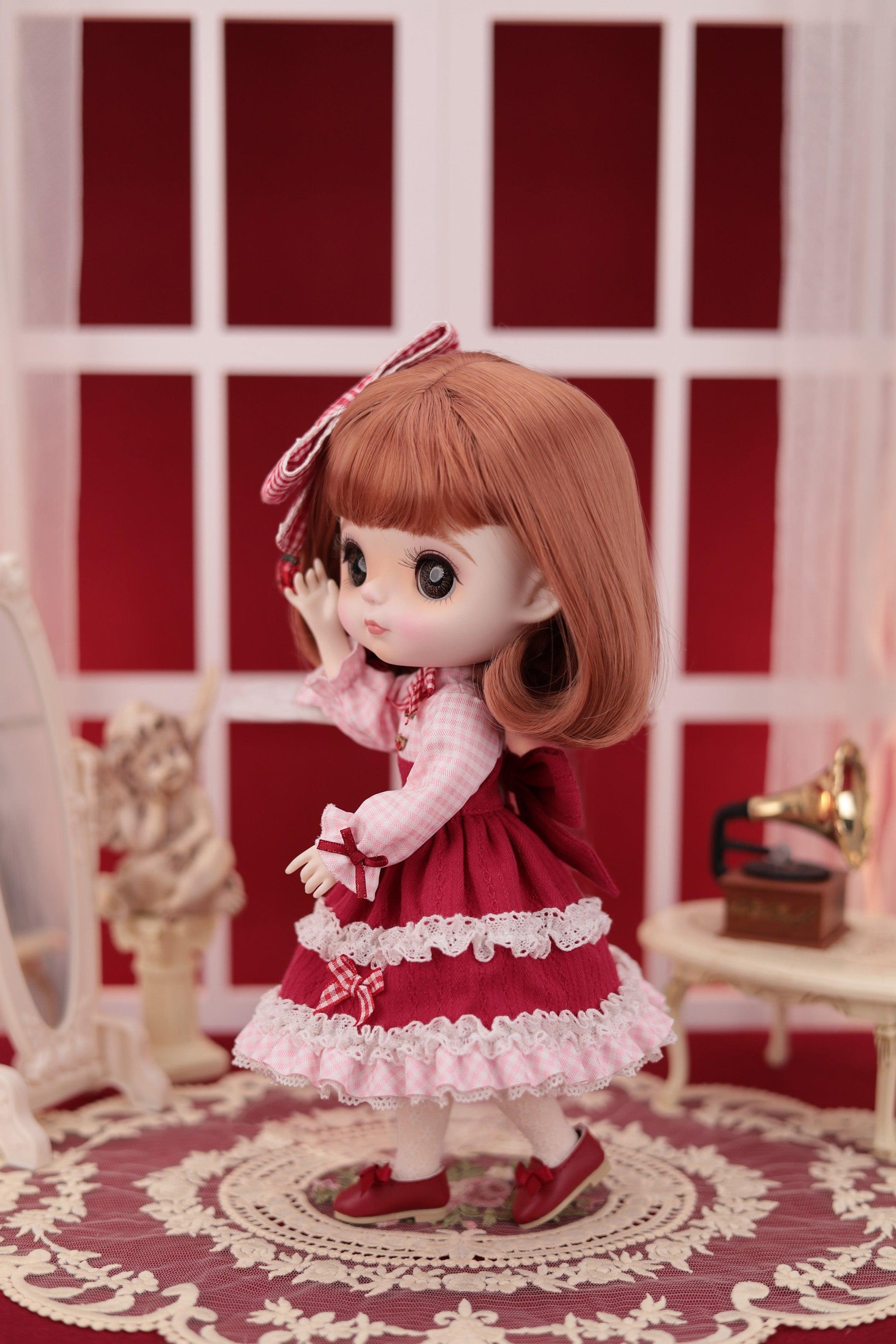 Mori Lolli - Strawberry Fields Doll - Image Photo - Left