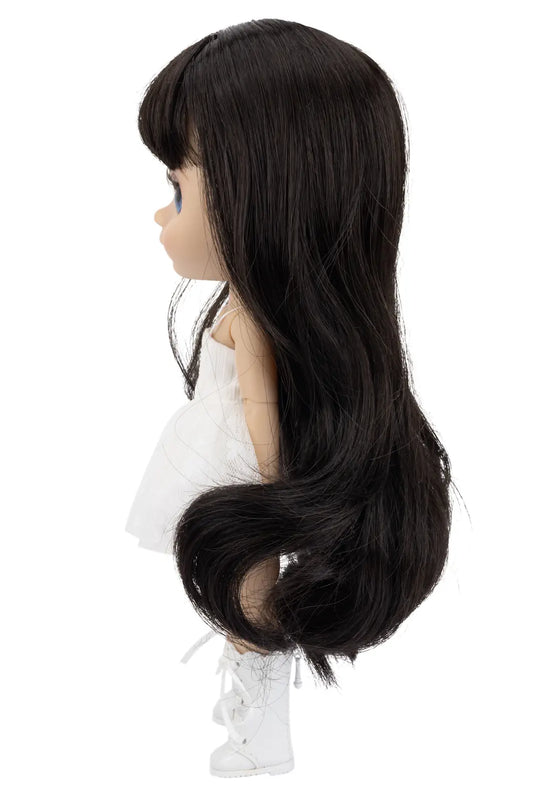 Straight Bang Wavy Wig