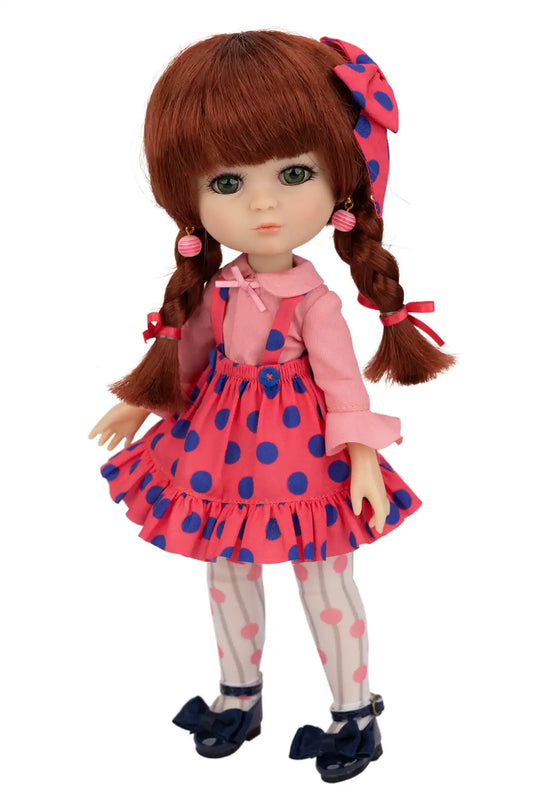Luna Lily Polka Perfection Doll Product Shot front view-1