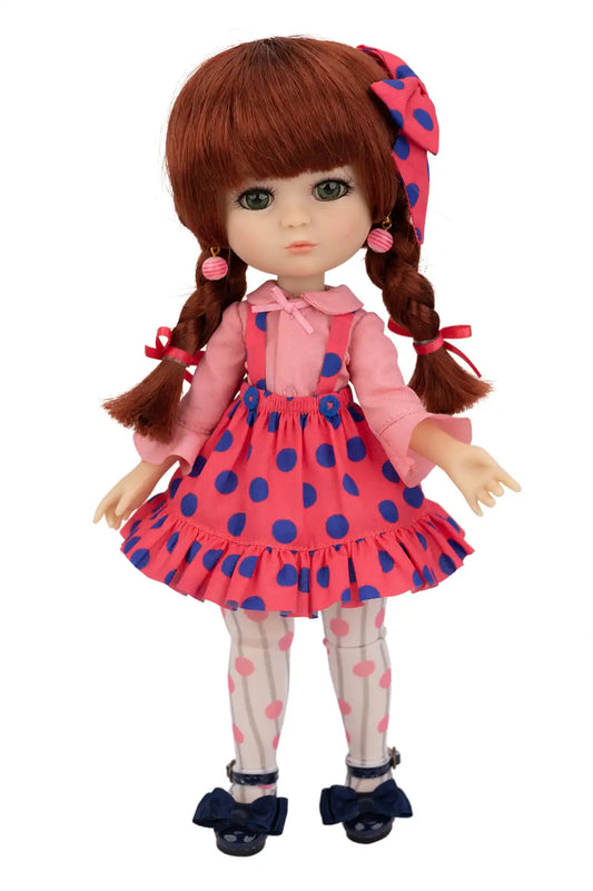 Luna Lily Polka Perfection Doll Product Shot front view-2