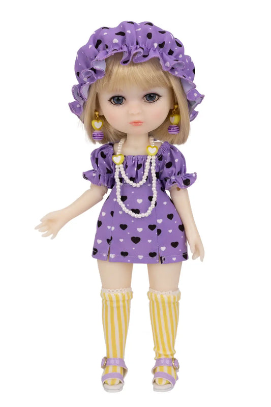 Luna Lily Violet Sweetheart Doll Product Shot front view-1