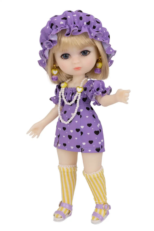 Luna Lily Violet Sweetheart Doll Product Shot front view-2