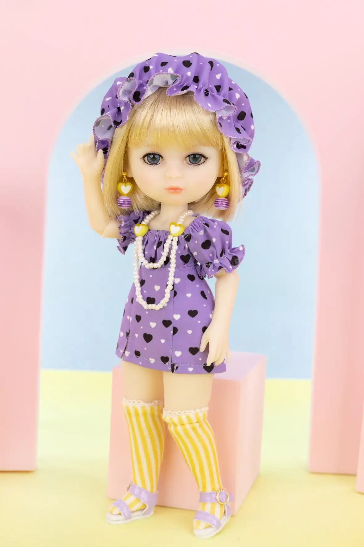 Luna Lily Violet Sweetheart Doll Product Shot with background-3